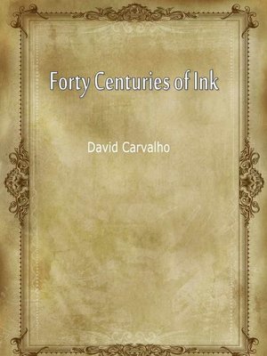 cover image of Forty Centuries Of Ink